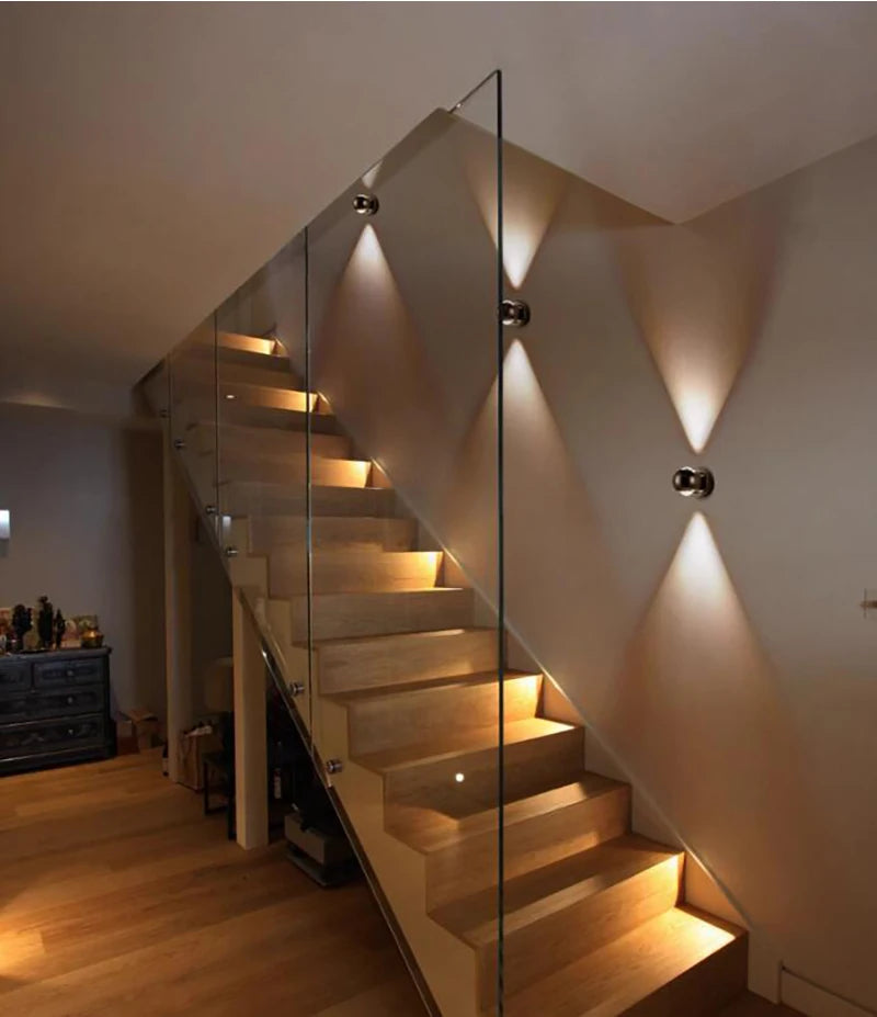 Minimalist Hallway Decor Background Wall Lamps Bedroom Bedside Wall Lights Washing Wall Sconce Up and Down Luminescence Lights