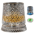 1set 260ML Rotating Whiskey Glass Creative Crystal Premium Beer Cup Str Relief Liquor Cup With Base Straight Drink Mold Wine Gla