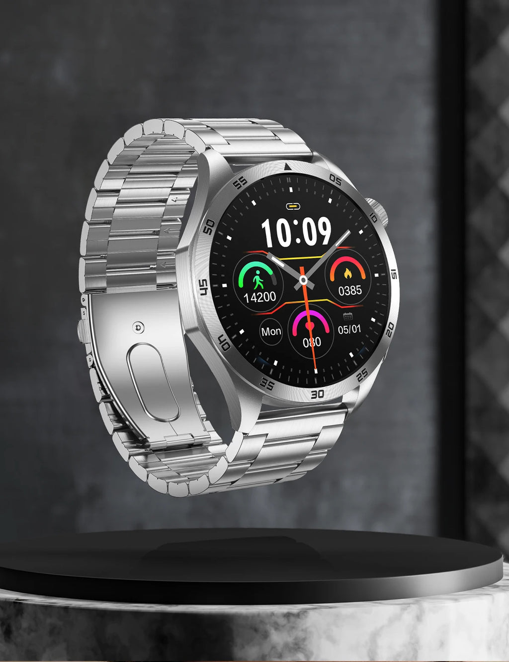 For iOS Android New Health Measurement SmartWatch Men Blood Oxygen Uric Acid ECG+PPG Body Blood Pressure HD Bluetooth Call Watch