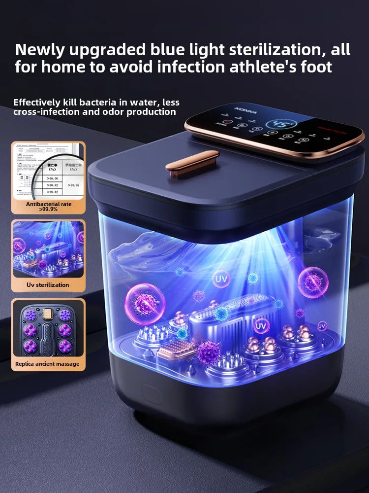 Electric massage of foot bath for heating constant temperature foot bath for 2024 new home fully automatic foot bath tub