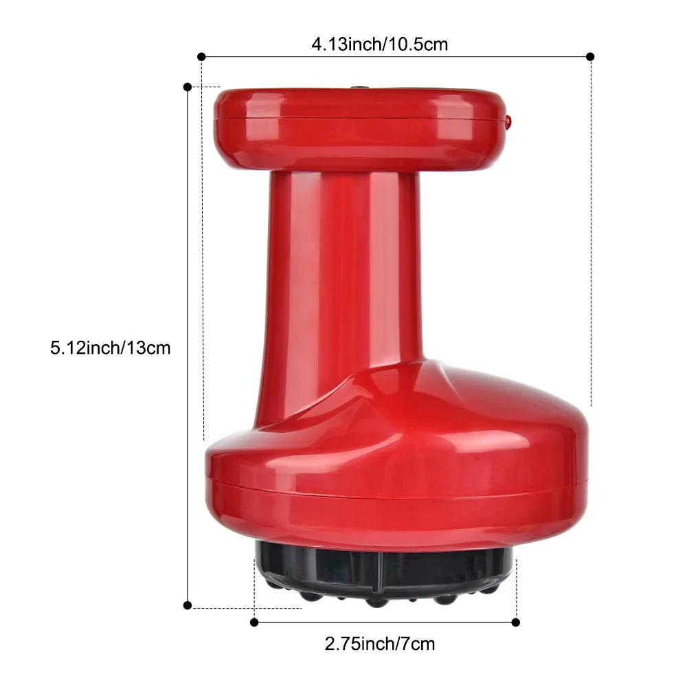 Electric Cupping Massage Guasha Scraping EMS Body Massager Vacuum Cans Suction Cup IR Heating Anti-Cellulite Fat Burner Slimming