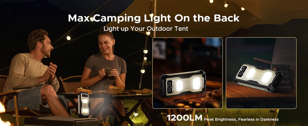 DOOGEE V Max S 5G Rugged Phone 6.58" Dual Camping Lights 24GB(8+16) 256GB 22000mAh Large Battery 108MP AI Main Camera Smartphone