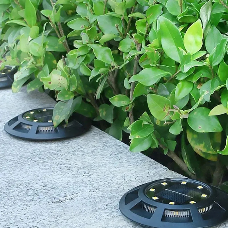 Solar Ground Lights Outdoor IP65 Waterproof 16LED Solar Powered Garden Pathway Light for Villa Yard Lawn Light Landscape Decor ﻿