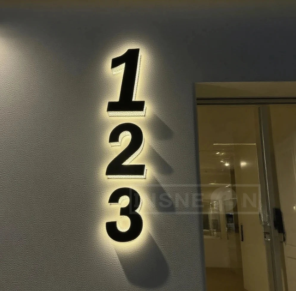 Custom Business Sign 3d Logo Led Light Business Label Advertising Shop  Signs Luminous Acrylic Signboard