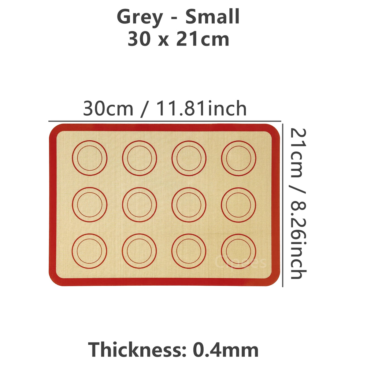 1PC Silicone Baking Mat for Oven, Thin 0.4mm, Reusable Non Stick Heat Resistant Bakeware Sheets Liner Baking Tools for Cookie