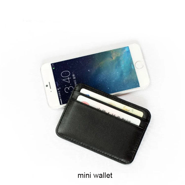 Real Leather Credit Card Holder Luxury Card Wallet Business Cardholder Slim Thin Small Wallet Sheepskin Card Bag for Men Women
