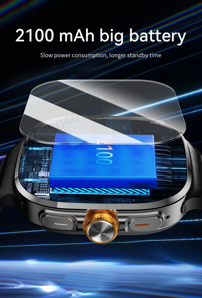 M99 Smart Watch Android 10.0 Smartwatch With Sim Card Rotary Camera GPS WIFI Compass 512GB Storage 2.4inch larger Amoled Screen