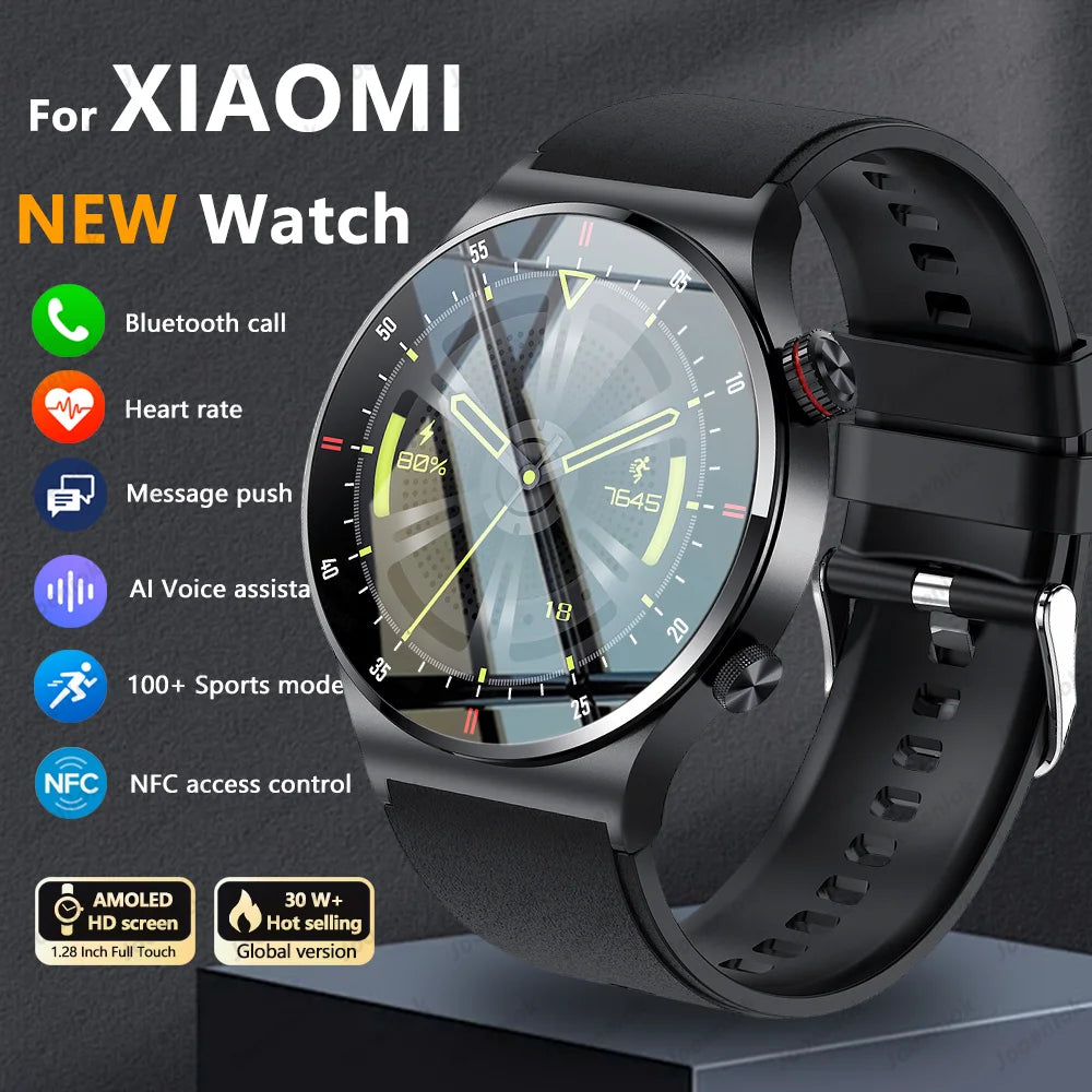 2026 Fashion Smartwatch HD Touch Heart Rate Bluetooth Call Sleep Monitoring NFC Weather Sport Mode Smart Watch For Android IOS