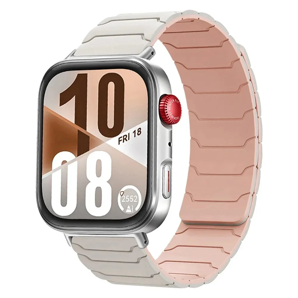Magnetic Silicone Strap For Huawei Watch Fit 5/4/3 Sports Comfortable Replacement Wristband Huawei Watch Fit 4-5 Pro Accessories