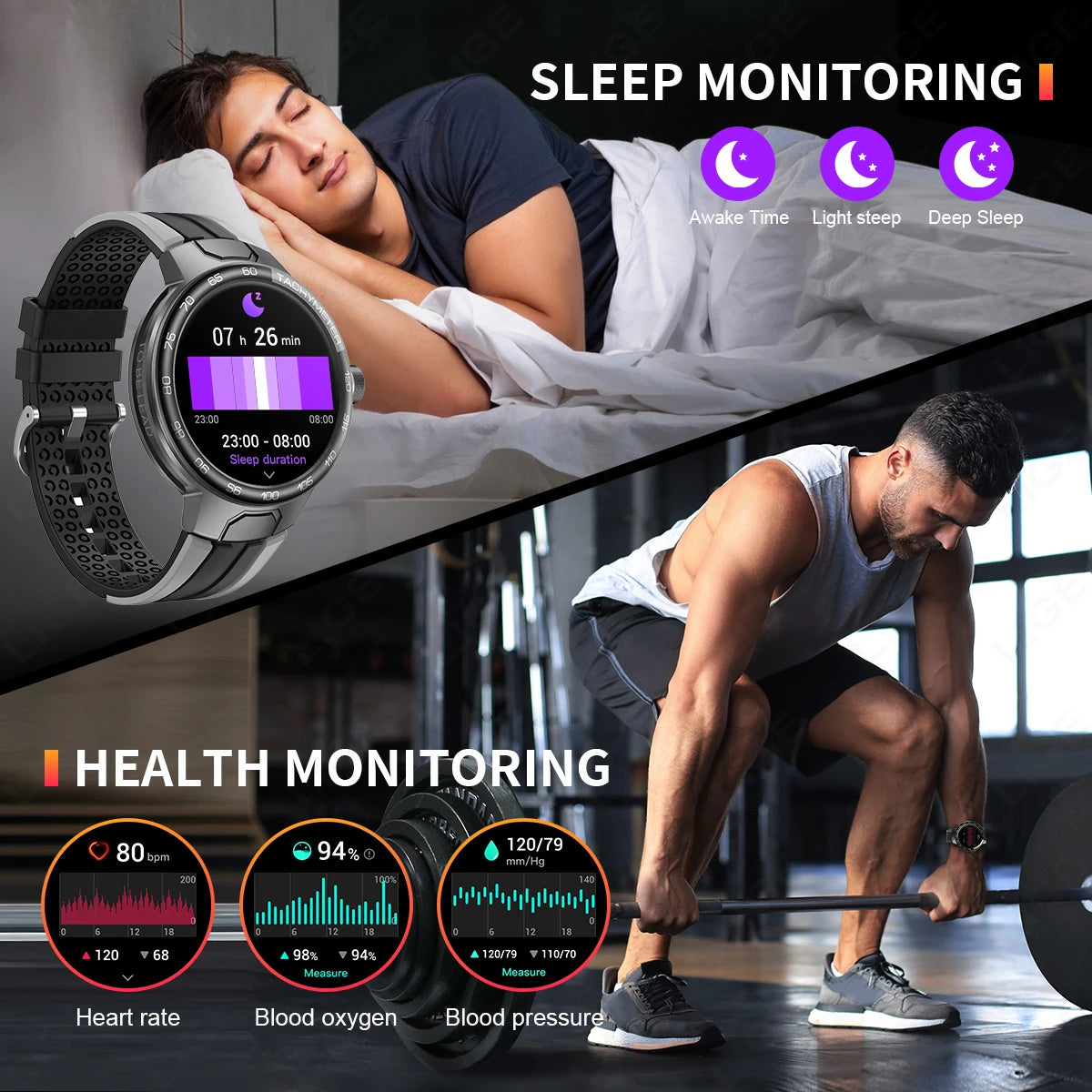LIGE New Smart Watch Men 2024 NFC Smartwatches Message Remind Waterproof Fitness Sport Watch Bluetooth Call Music Men Smartwatch