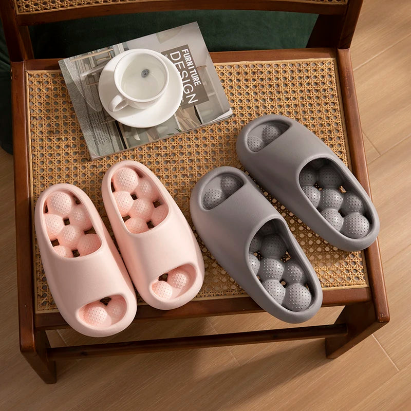 TZLDN Ergonomic EVA Unisex Bathroom Slippers Water-Leakage-Proof Massage Indoor Slippers Comfortable Breathable Casual Slippers