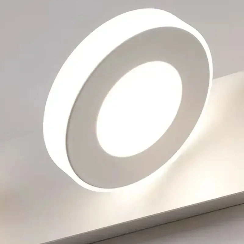 Minimalist Mirror Headlight Acrylic 360 ° Rotating Lamp Head Wall Lamp Modern Corridor Bathroom Makeup Bedside Bedroom Lighting