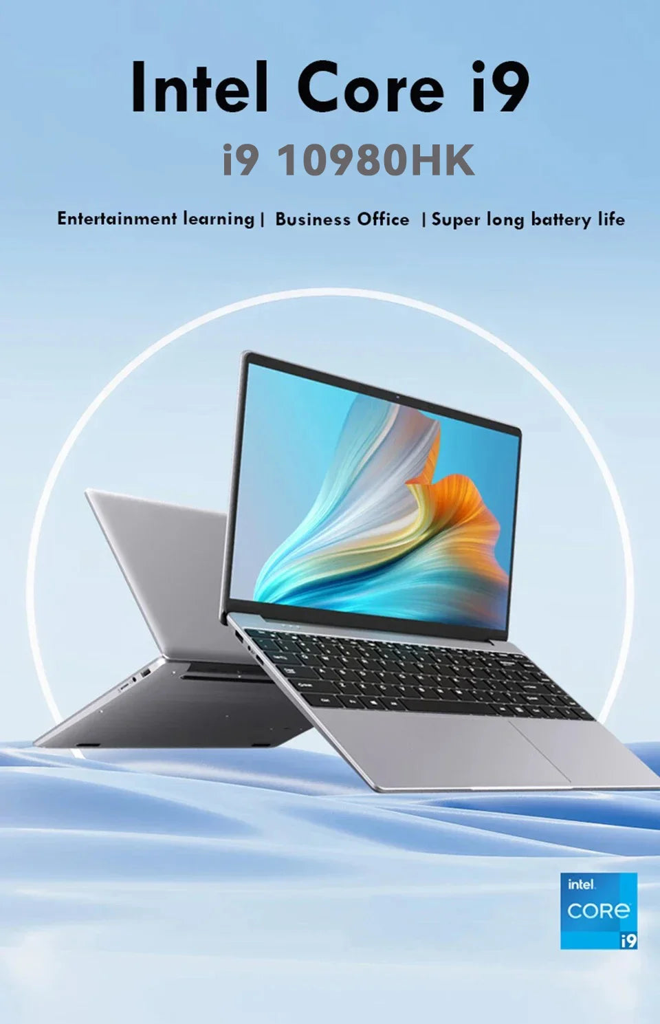 2026 Intel Core i9 10980HK Portable Laptop Computer 16GB DDR4 1TB 2TB SSD 14.1" Notebook Windows 11 4K Office Gaming PC