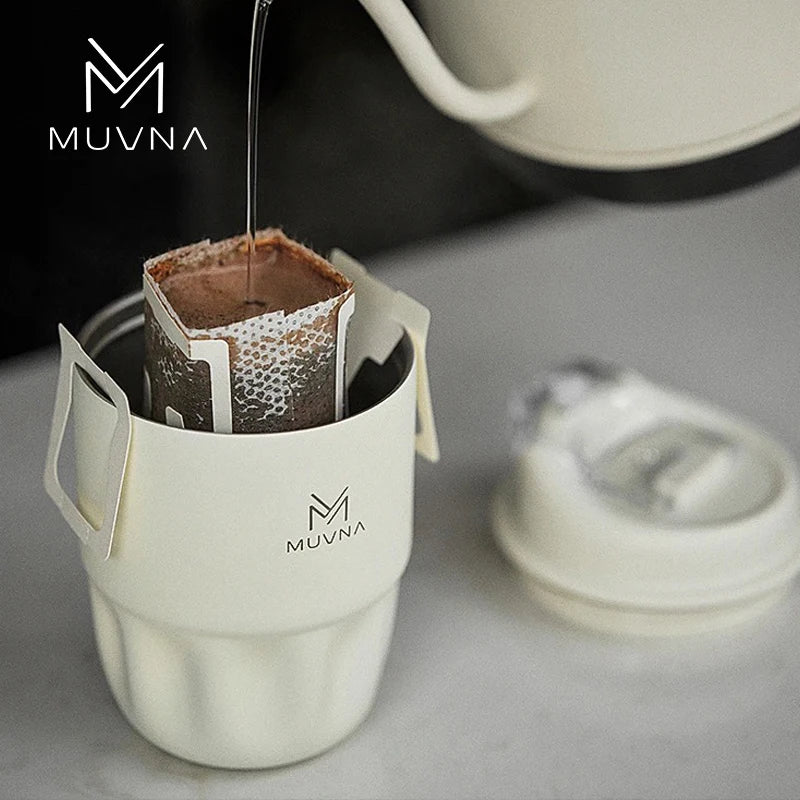 MUVNA 260/450ML Stainless Steel Coffee Cup Thermo Water Bottle Keep Cold and Heat Thermal Mug Travel Vacuum Flask Gift Mug