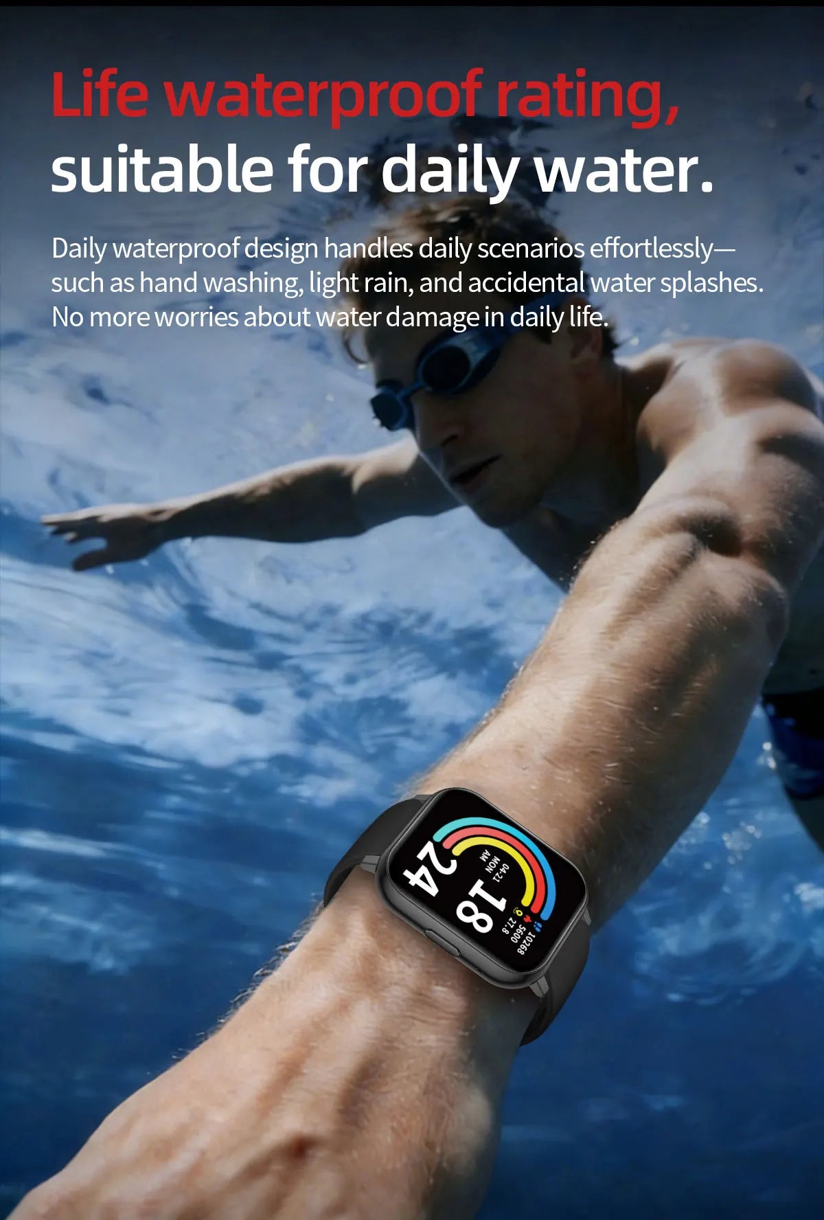 LIGE New 1.83"HD Screen Smart Watch Bluetooth Call Heart Rate Sleep Monitor Sports Tracker Waterproof Smartwatch For Android ios