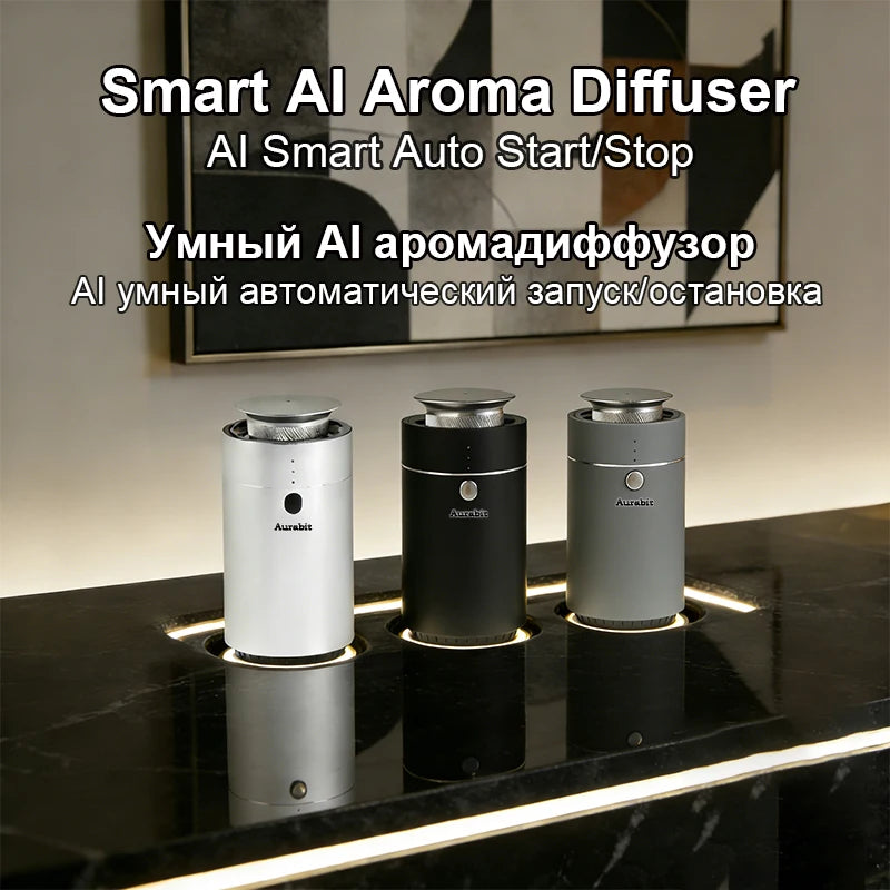 Professional Essential Oil Aroma Diffuser Smart Timer Quiet Fast Deodorization AI Auto Sensing 80m³ Coverage for Home Car