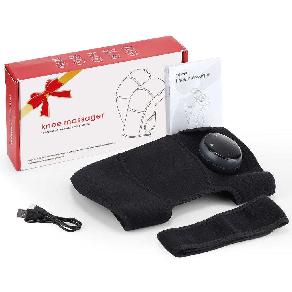 3 in 1 Cordless Thermal Knee Pad Knee Shoulder Massager Vibration Leg Arm Joint Brace Muscle Relax Joint Brace Muscle Relaxation