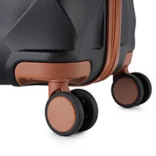 British Traveller 13/20/24/28 Inch Luggage Set with Travel Bag, Interlockable ABS+PC Hard Shell Suitcase, Side Embedded TSA Lock, Smooth Silent TPE Spinner Wheels, Full YKK Zipper Large Capacity Travel Suitcase for Overseas B