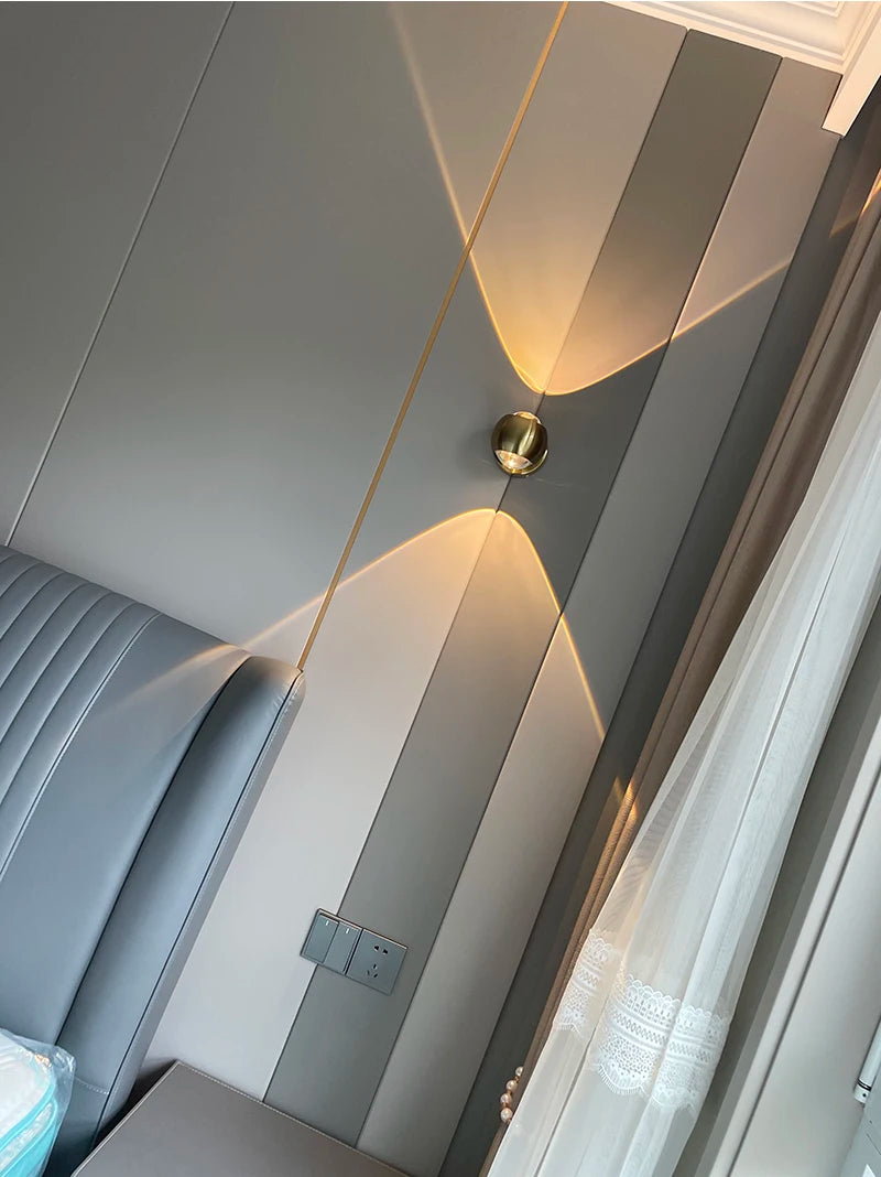 Minimalist Hallway Decor Background Wall Lamps Bedroom Bedside Wall Lights Washing Wall Sconce Up and Down Luminescence Lights