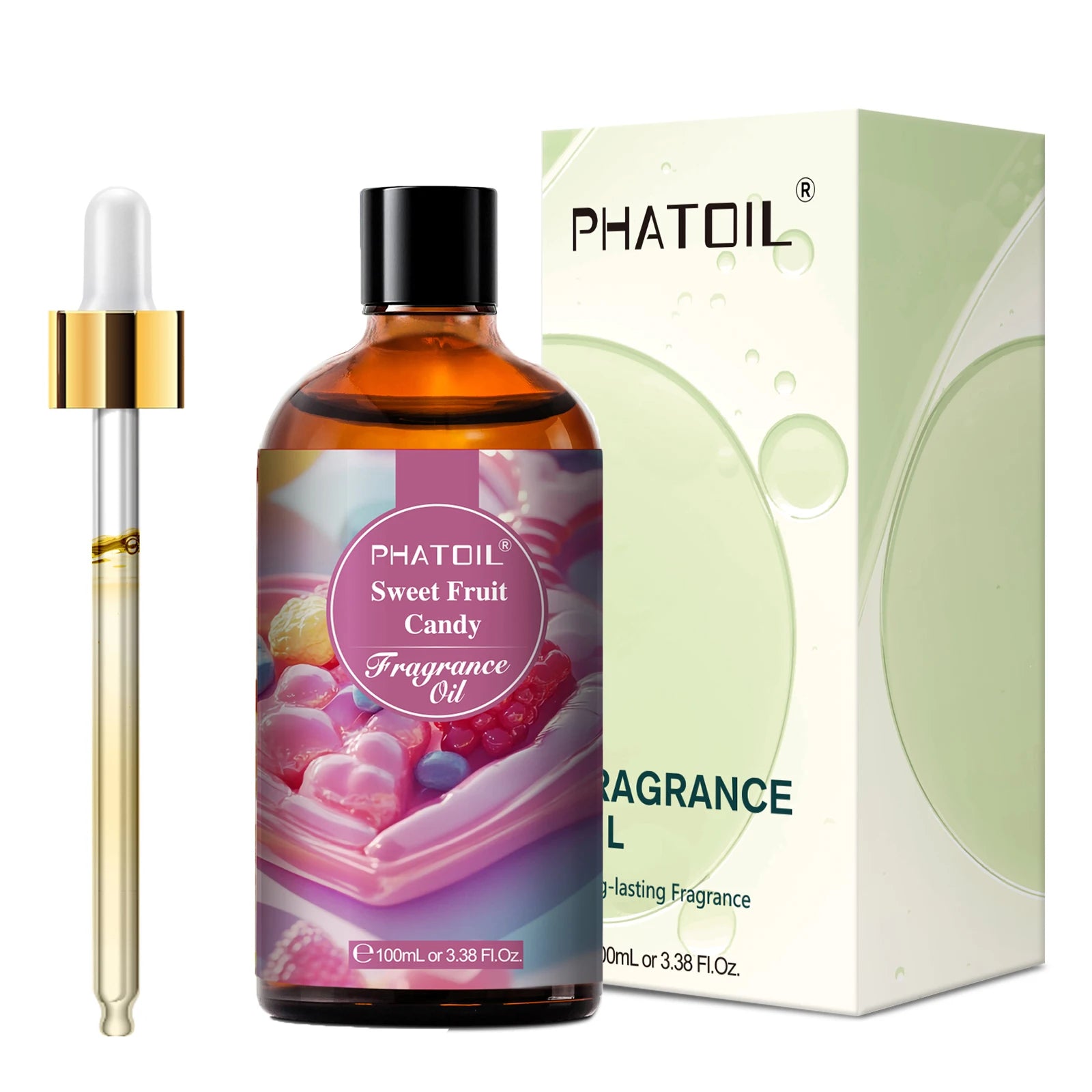PHATOIL 1PCS 100ml Fragrance Oil For Diffuser Aromatherapy Fruit Carnival Coconut & Vanilla Almond Vanilla Strawberry Aroma Oils