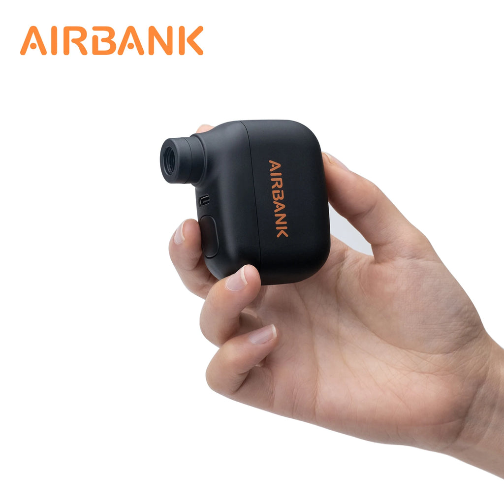 AIRBANK Pocket SE Mini Portable Electric Pump For Bicycle Cordless Tire Presta Schrader Valve Bike Accessories Fast Charging
