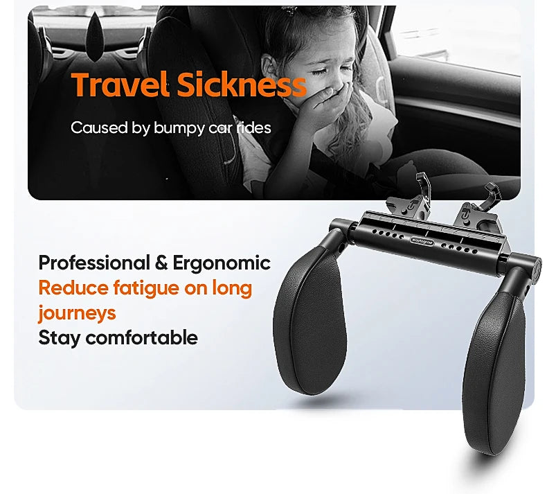 Memory Foam Car Pillow for Travel Adjustable Neck Support Cushion UniversalHeadrest for Passenger Seat