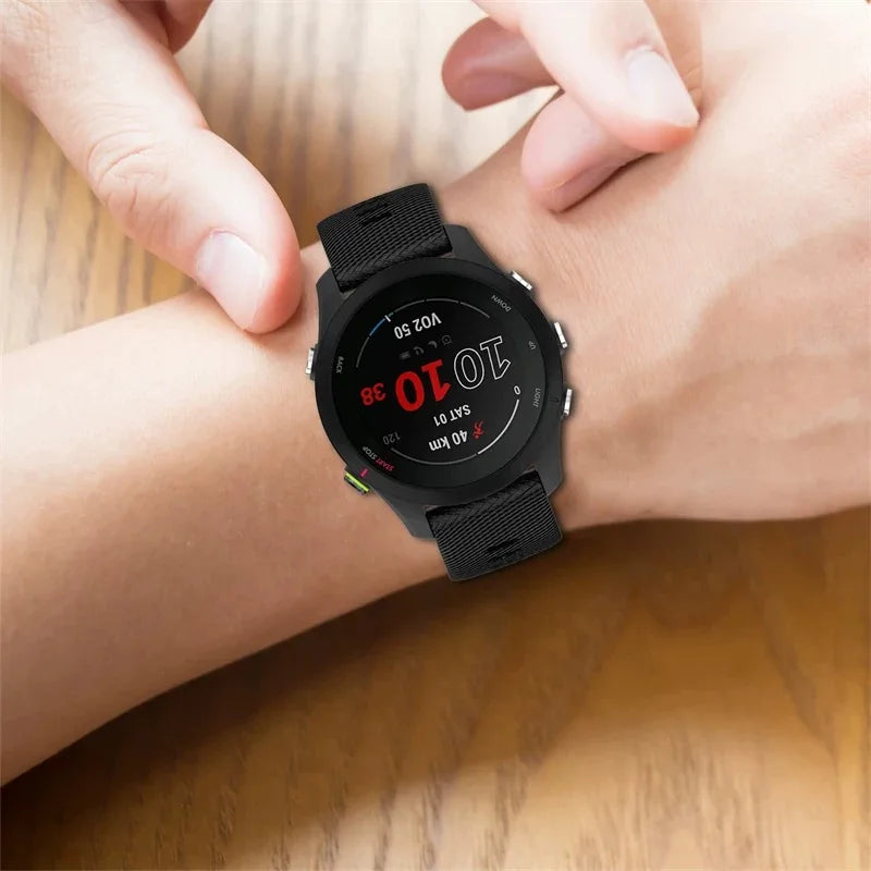 18mm 20mm 22mm Silicone Band For Garmin Forerunner 255 255S 245 165 158 55/ Venu 4 3S 2S 2Plus /Vivoactive 6 5 4 3 Watch Strap
