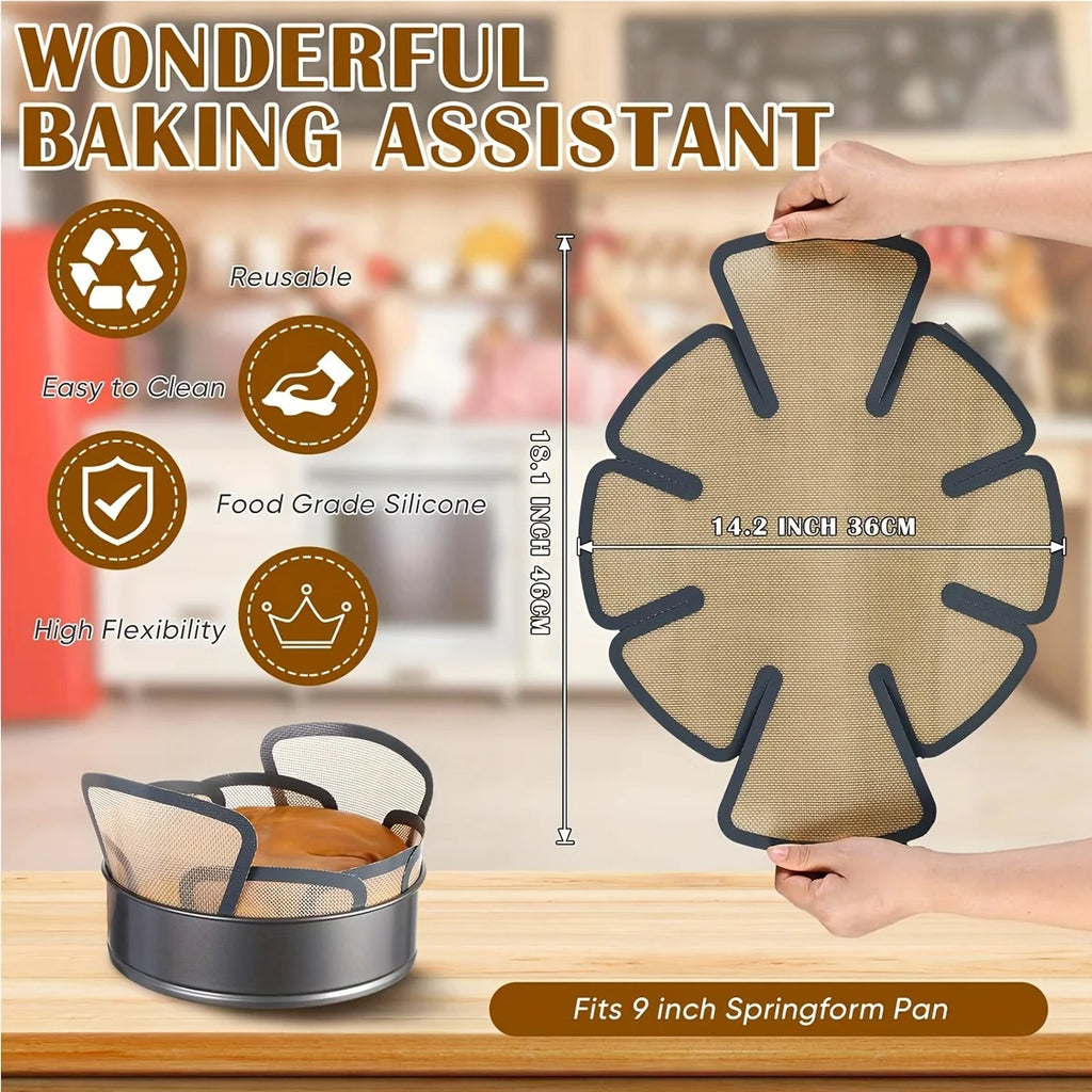 1pc Extended Silicone Bread Pan Liner for Baking, Reusable Food-Safe Bread Pan Mat with Safety Edge and Handle, Non-Stick