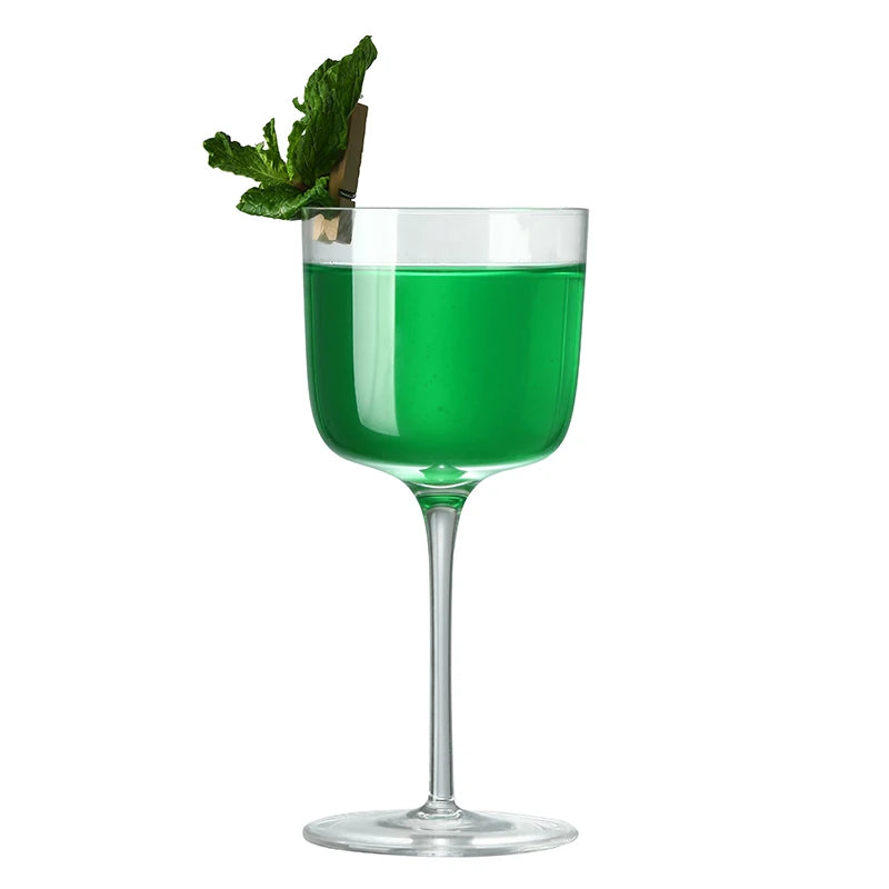 Nick and Nora Cocktail Glasses, 185ml Hand Blown Martini Glasses Set of 4