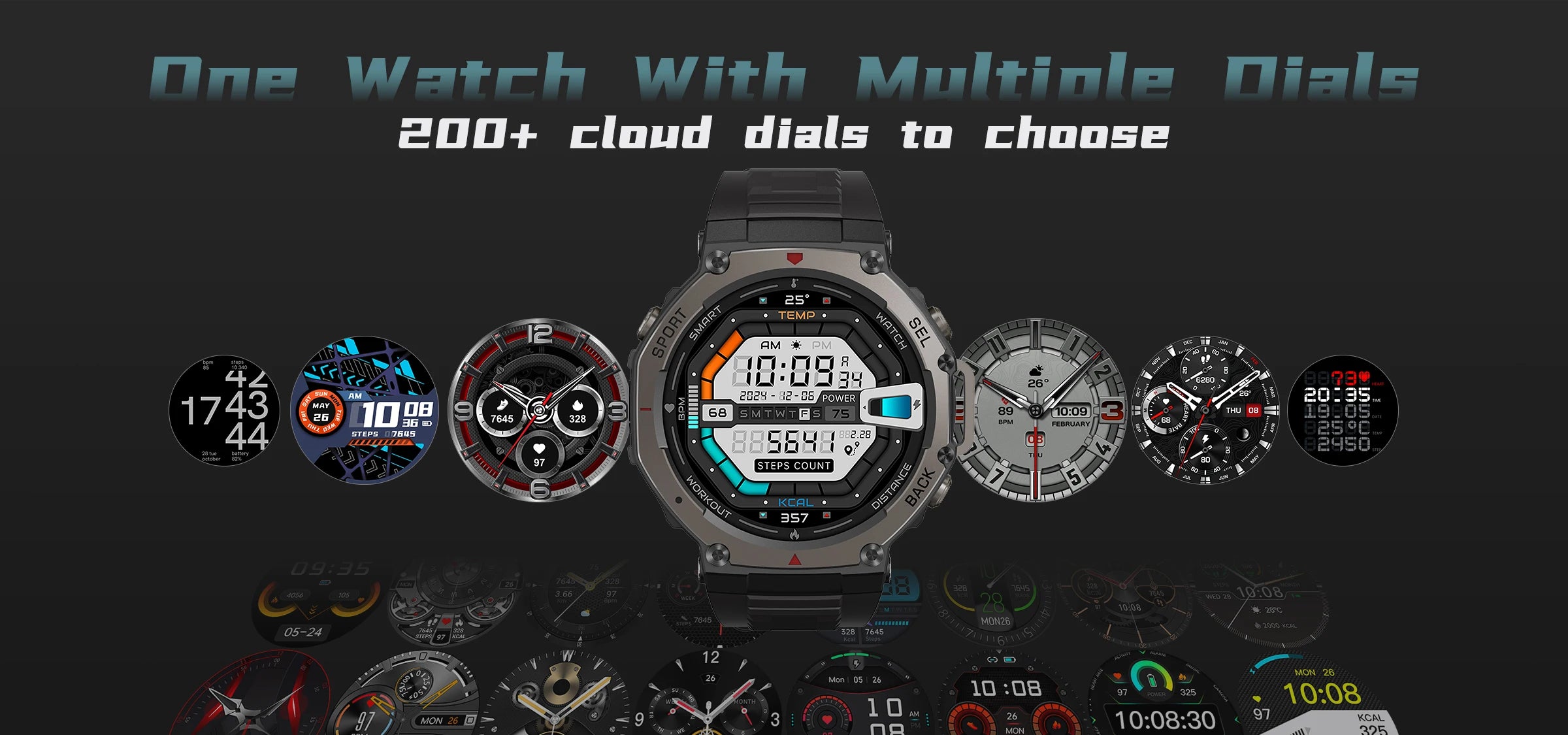 VWAR T-Rex 3 Pro Ultra Dual-Band GPS Military Smart Watch 48mm 10ATM Water-Resistant Compass Altimeter Smartwatch Men