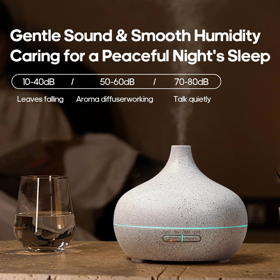 Wood Grain Aromatherapy Diffuser USB Humidifier Desktop Air Purifier Aroma Cool Mist Difusor/Essential oil set