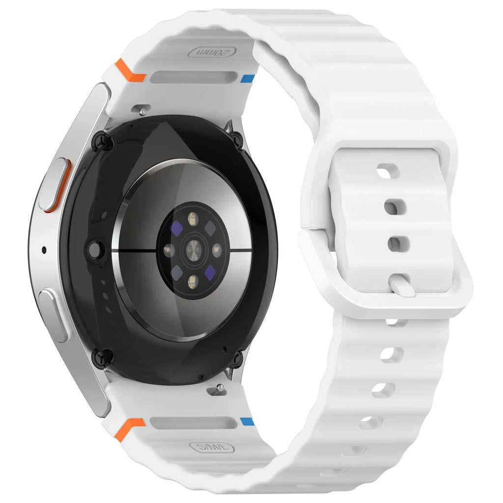 1:1 Official Silicone Strap For Samsung Galaxy Watch 7/FE/6/5/4 44mm40mm 5 Pro Bracelet Watch 6/4 Classic 47/43mm 46/42mm Correa