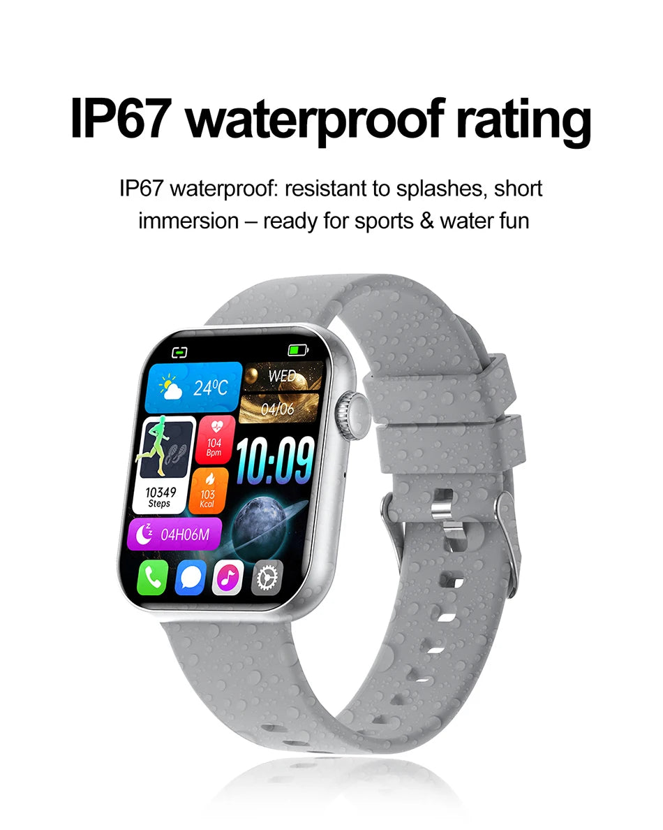 2026 New Popular Smartwatch Full Touch Screen Bluetooth Call Heart Rate IP68 Waterproof Watches Sports Bracelet SmartWatch Women