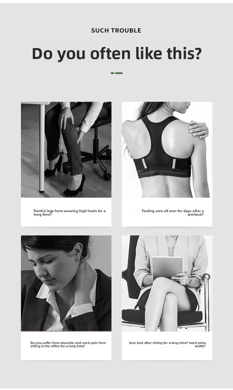 Ring Leg Massager with 14 Soft Rubber Rollers for Full Body Neck Shoulder Abdominal Anti Cellulite Slimming Muscle Relaxation