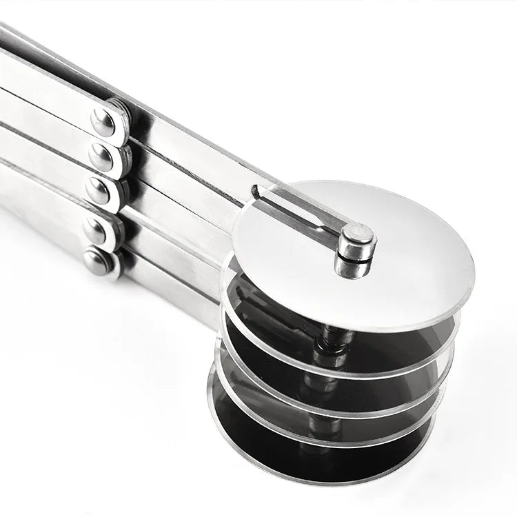 3/5/7 Wheels Cutter Dough Divider Side Pasta Knife Flexible Roller Blade Pizza Pastry Peeler Stainless Steel Bakeware Tools
