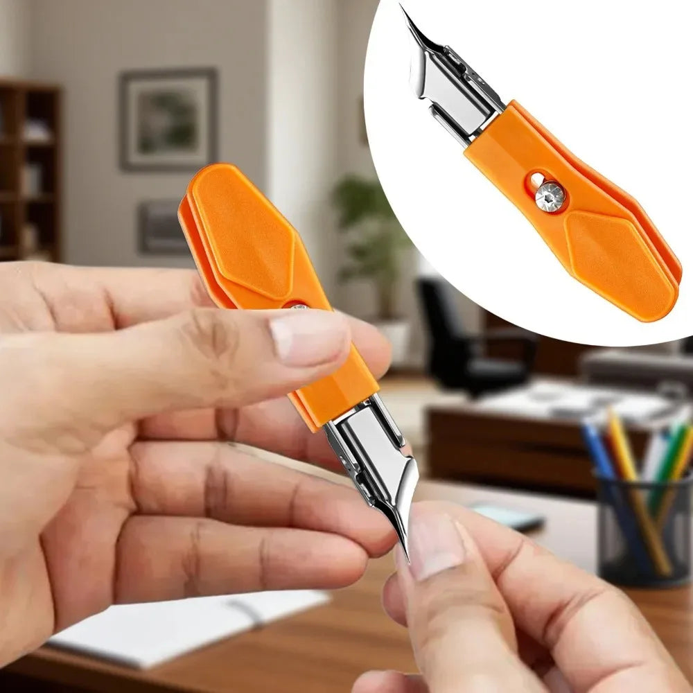 25° Slant Edge Nail Clipper Wide Opening Stainless Steel Professional Ingrown Toenail Tools Eagle Beak Oblique Toe Nail Trimmers