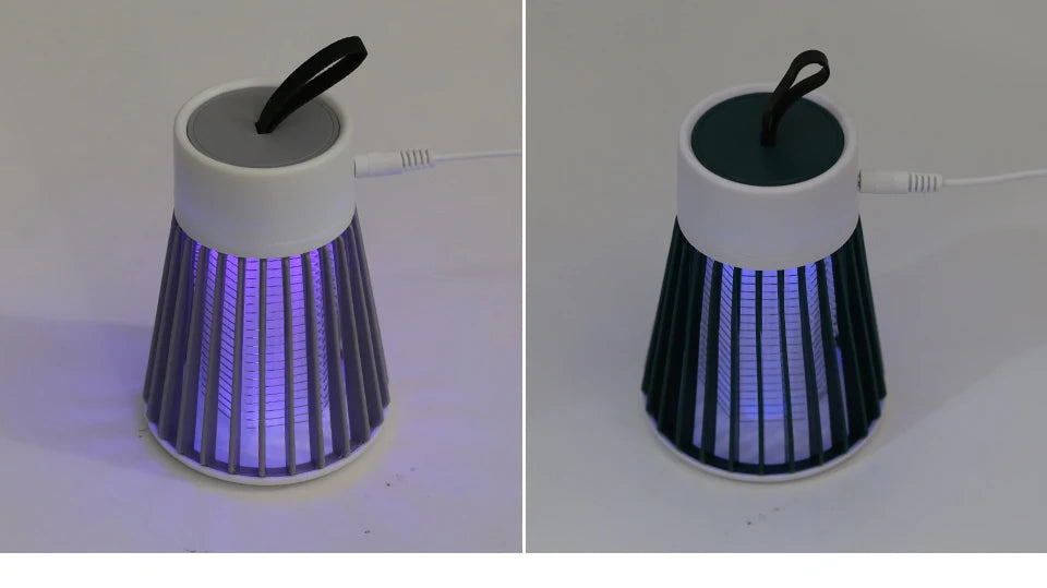 Mosquito Killer Lamp Electric Insect Zapper 2-in-1 USB Bug Trap with LED Light for Bedroom Outdoor Camping Wasps Gnats