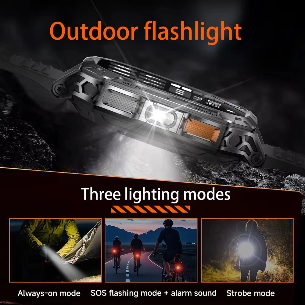 Upgrade 1400 mAh Battery Military Grade Smart Watch Men IP68 Waterproof 100+ Sports Modes Bluetooth Call AMOLED HD Smartwatches