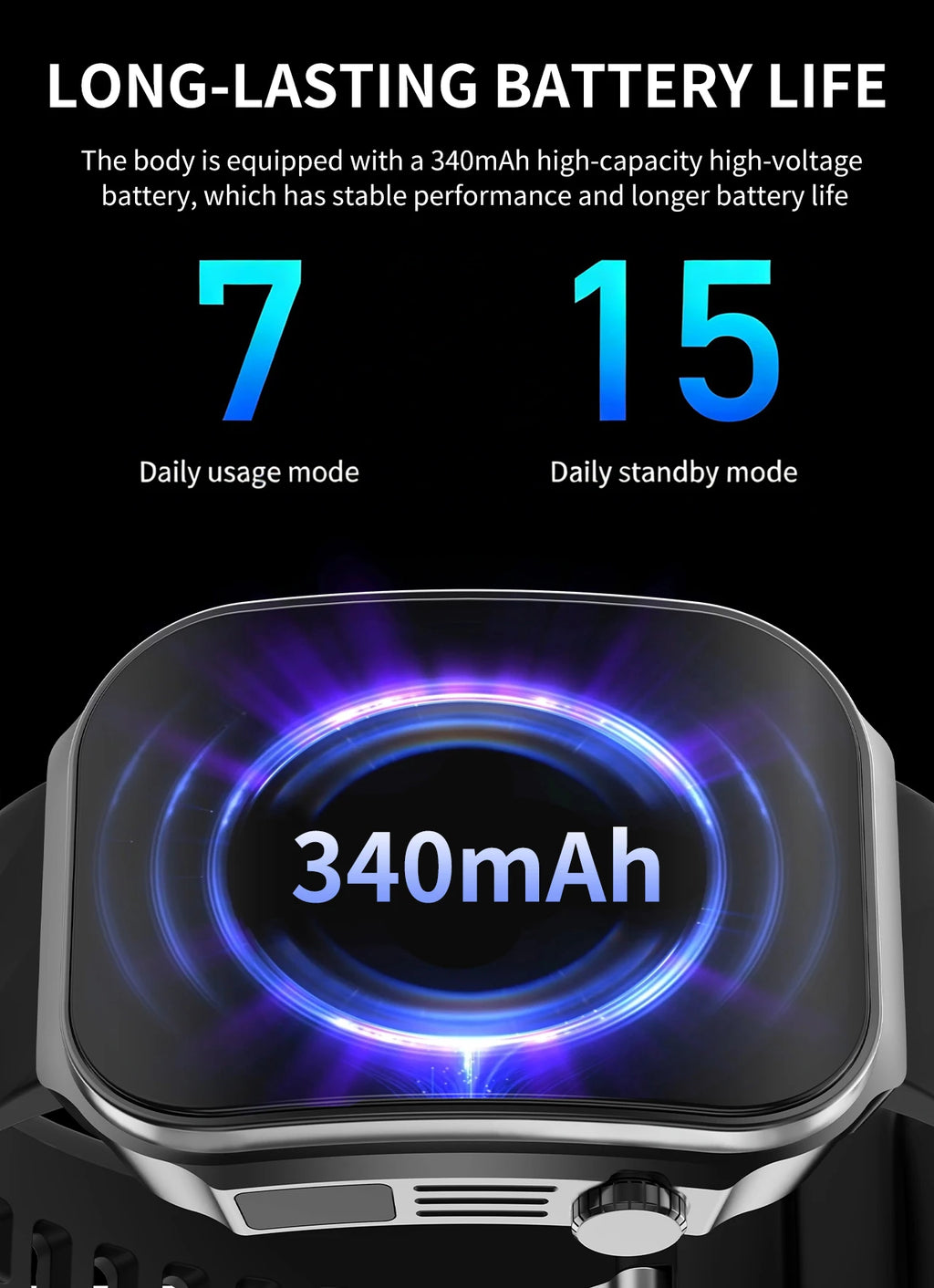 3D Curved Screen Smart Watch 2.2" Large HD Display Bluetooth Call Waterproof Flashlight Outdoor Sport Smartwatch Women 2026 New