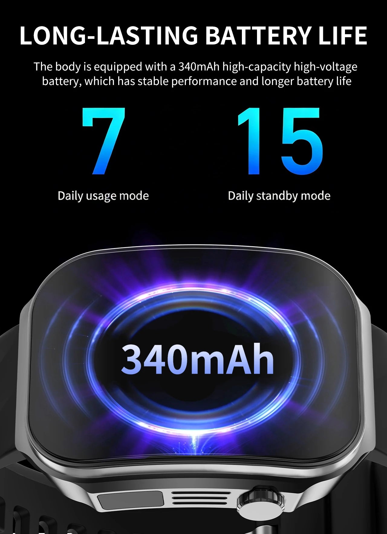 3D Curved Screen Smart Watch 2.2" Large HD Display Bluetooth Call Waterproof Flashlight Outdoor Sport Smartwatch Women 2026 New