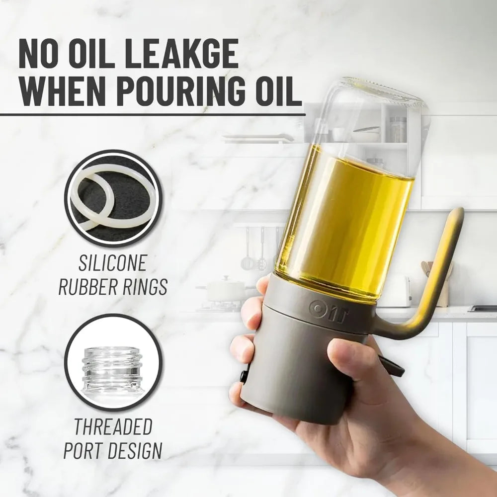 Oil Sprayer Kitchen Tools for Cooking,Borosilicate Glass Oil Sprayer,250ml Oil Spray Bottle for BBQ Kitchen Baking Roasting
