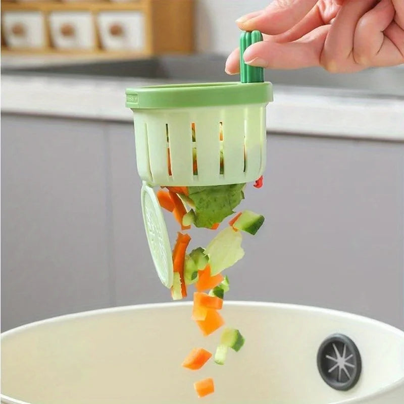 1-5pcs Cactus Sink Drain Strainer Press Automatic Dumping Basket Multi-functional Use Filter Net for Tub Kitchen Waste Collector