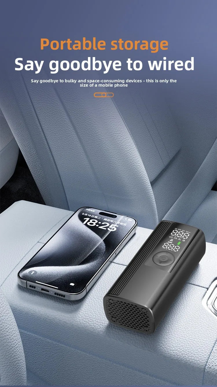 Portable 150Psi Rechargeable Electric Tire Inflator for Car Bicycle Digital Air Compressor Football Motocycle Inflator Pump