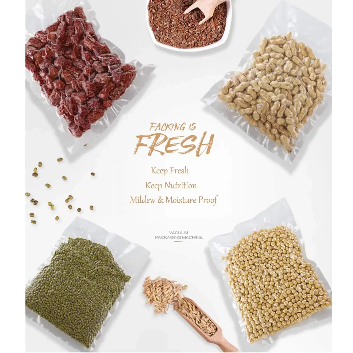 Vacuum Seal Bags For Food, Food Saver Bags Rolls, Household Vacuum Packing Bag, Vacuum Sealer, Vacuum Storage Bags