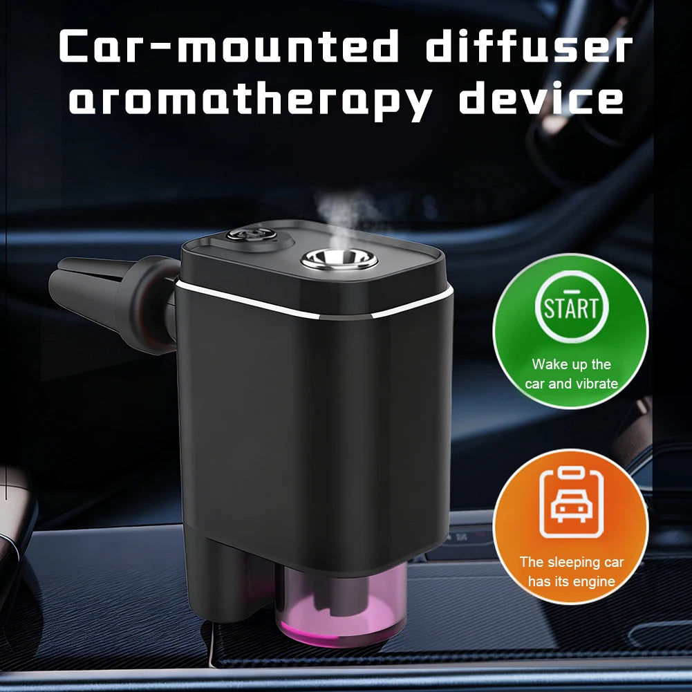 Smart Car Aromatherapy Diffuser Essential Oil Mist Humidifier Air Freshener Vent Clip Fragrance Diffuser for Auto Aromatherapy