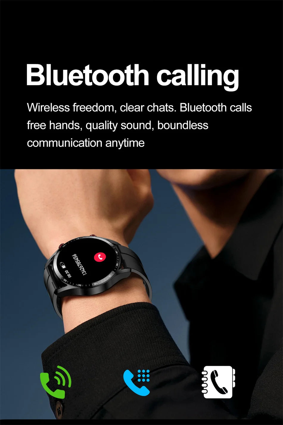 ECG+PPG Bluetooth Call Smart Watch Men Laser Health Blood Pressure Fitnes Sports Watches Man Sports Waterproof Smartwatch+Box