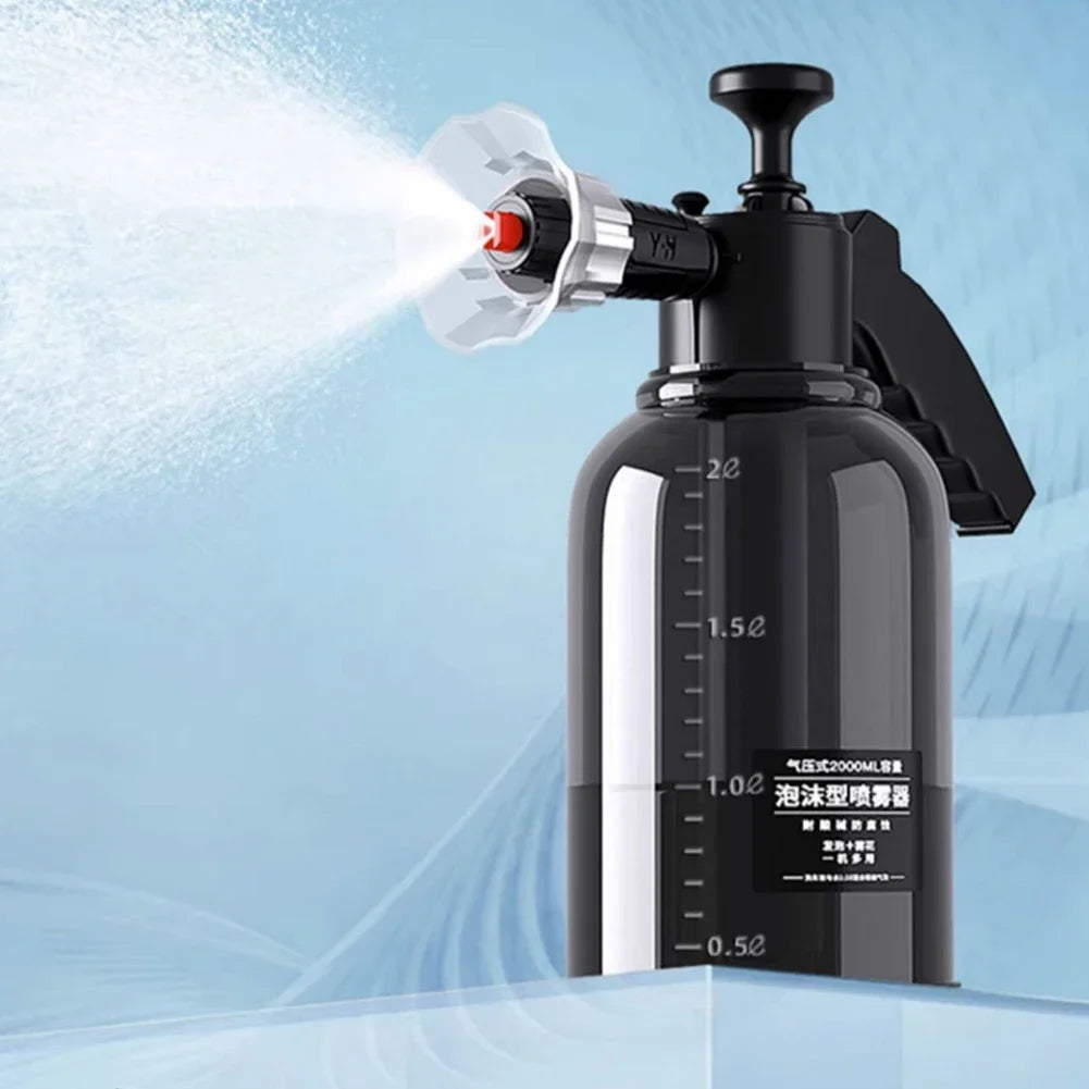 2L Foam sprayer Car Wash Handheld foam sprayer Pneumatic sprayer Plastic sterilized water bottle Car cleaning tool