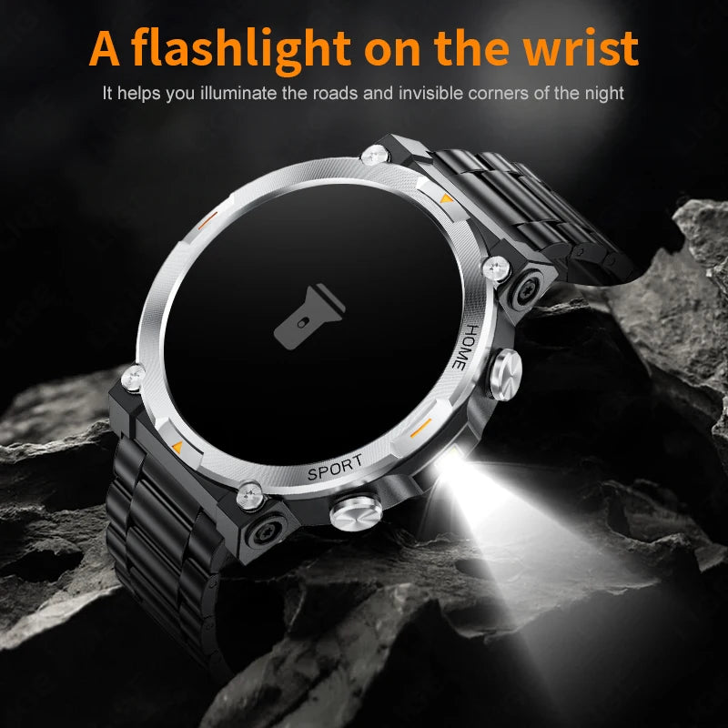 LIGE Smart Watch Men 1.43inch 466*466 AMOLED HD Screen Health Smartwatch Heart Rate Bluetooth Call Watches Sport Fitness Tracker