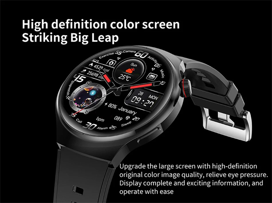 2025 New Bluetooth Call Smart Watch Men For Xiaomi IP68 Waterproof GPS Sports  AMOLED HD Large Screen Heart Rate NFC Watch Gift