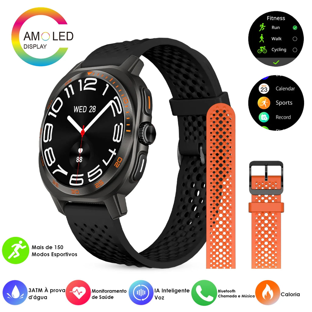 AURAFIT AM32 Custom Watch Wallpaper Smartwatch Call/Message Alerts Wireless Calls Sports Watch
